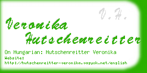 veronika hutschenreitter business card